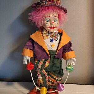 Ceramic clown doll from Italy